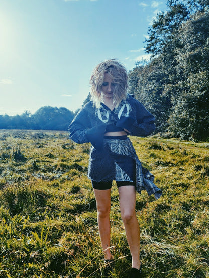 Grey Patch Long Sleeve Shirt